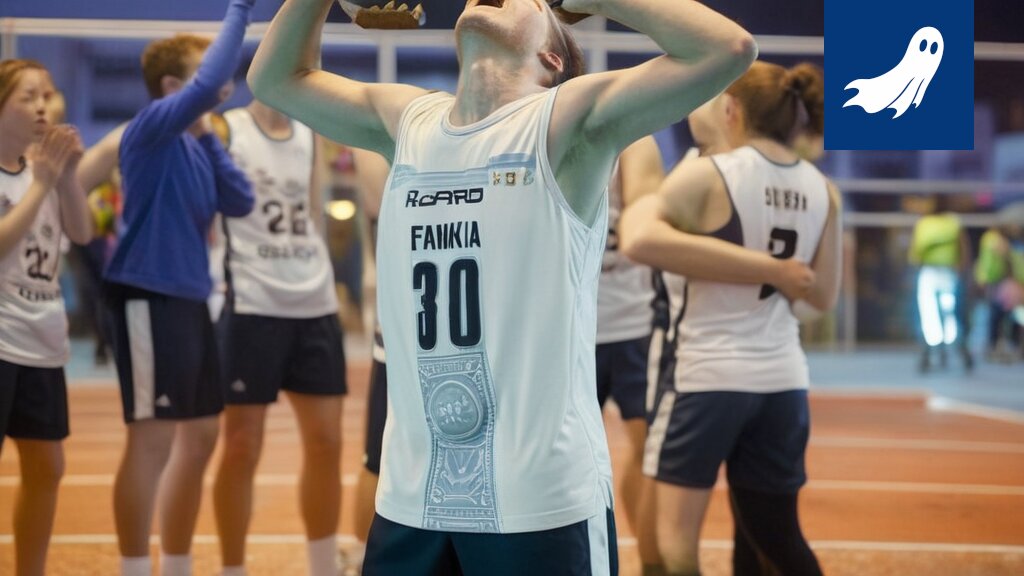 Lentopallopelaaja katsoo hämmentyneenä Italian karttaa, symboloiden Suomen lentopalloliiton outoa osakeanninpyrkimystä.
