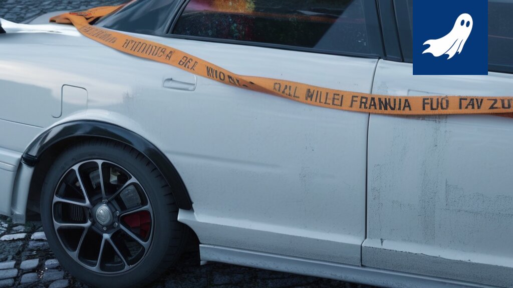 Savua nousee Akaan palaneesta autokatoksesta, taustalla viitteitä robotiikasta ja algoritmeista.