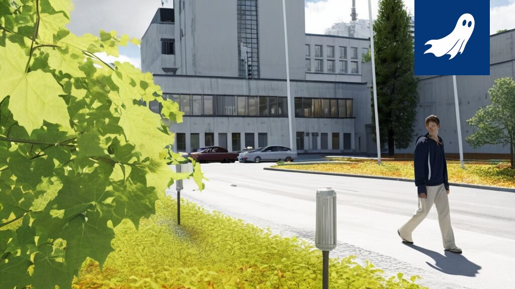 Sarjakuvamainen kuva digitaalisesta oravasta pörssikurssin graafin edessä, symboloiden Pirhan listautumista.