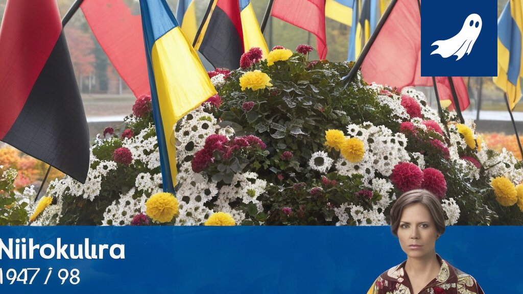 Graafinen esitys, jossa yhdistyvät Ukrainan sota, Tampereen kaupunkikuva ja pörssikurssien nousu, symboloiden artikkelin satiirista näkökulmaa.