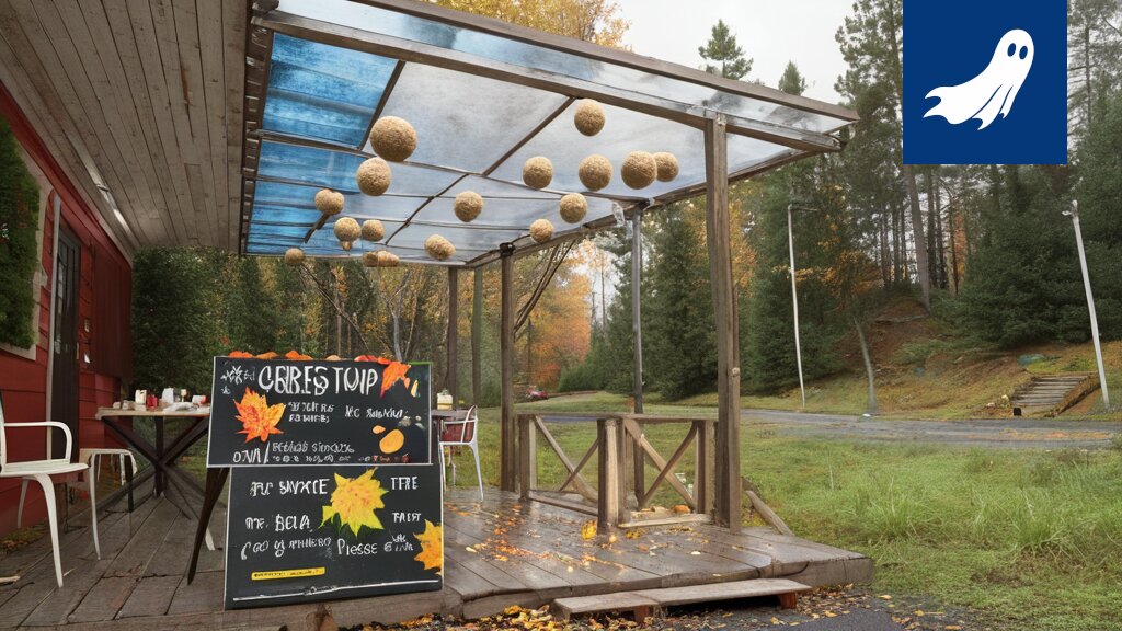 Kuva Nokian Harjuniityn grillistä, jonka ympärillä pyörii huhuja salaliitosta ja tekoälyn vaikutuksesta falafel-pihveihin.