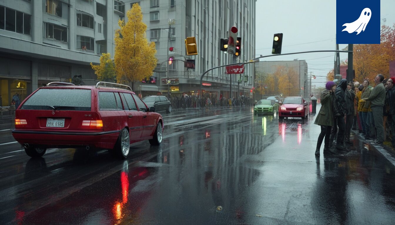 Kuva Valkeakosken kaaoksesta, jossa ihmiset rakentavat puusta ja teipistä liikennevaloja.