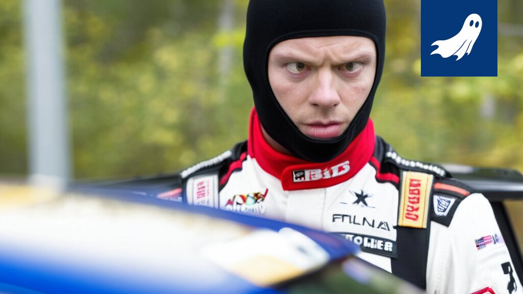 Robottivalvoja Robocop tarkkailee rallireittiä, valmiina muokkaamaan sitä suoraksi.