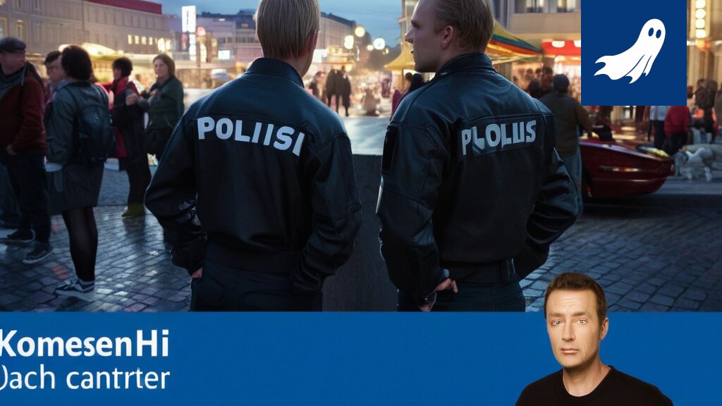 Sarjakuvamainen kuva somevaikuttajasta ohjaamassa joukkoa huutamaan, viitaten uutisartikkelin satiiriseen sisältöön.