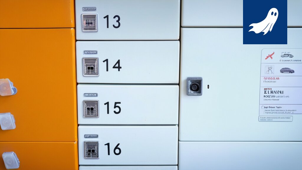 Kuva Postin pakettiautomaatista, joka on yhteydessä rinnakkaisiin ulottuvuuksiin, satiirisen uutisartikkelin yhteydessä.