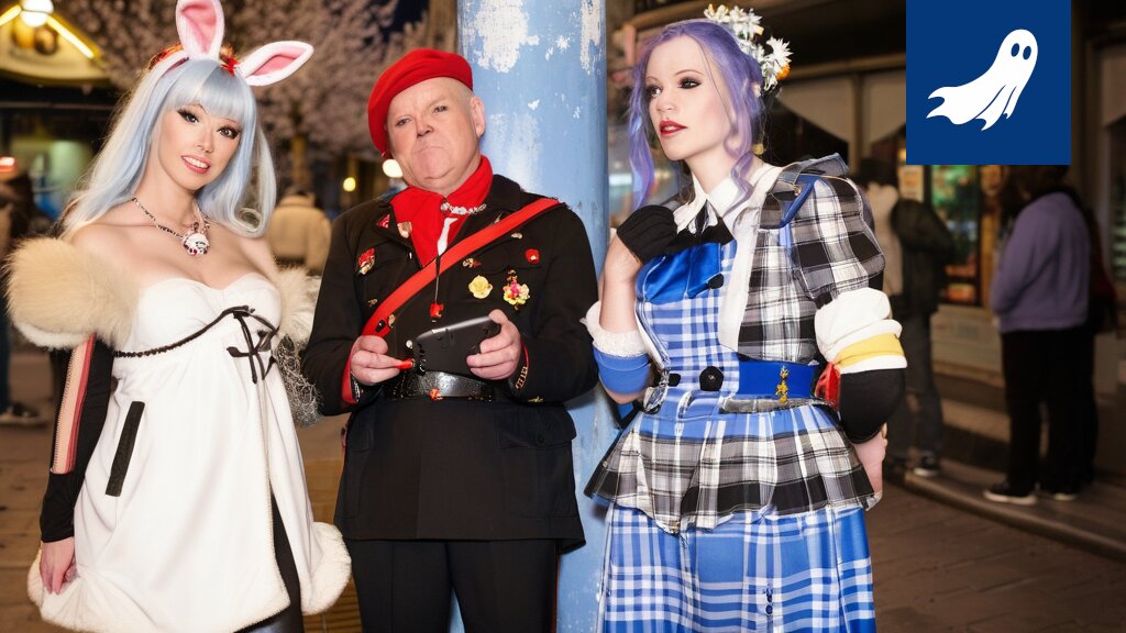 Satiirinen kuva Tampereen kaupunginvaltuustosta, jossa TikTok-tanssijat ja cosplay-hahmot istuvat päättämässä asioista.