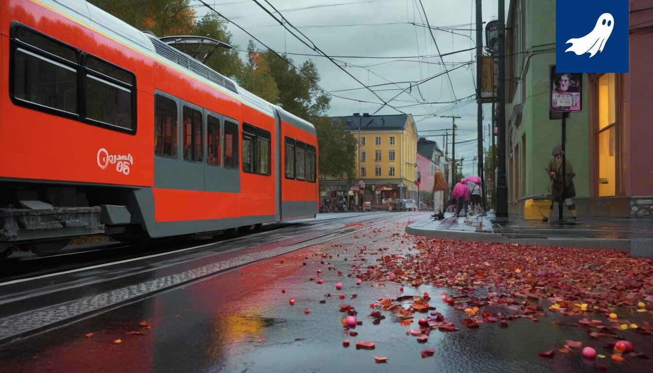 LP Kangasalan liberopelaaja Rita Timonen pelaamassa, hänen polvinivelproteesinsa kimaltelee sateenkaaren väreissä.