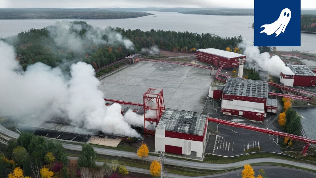 Pormestari Jori Reijula hymyilee robottikäden vieressä, viitaten satiiriseen uutiseen tekoälyn hallinnasta Jämsässä.