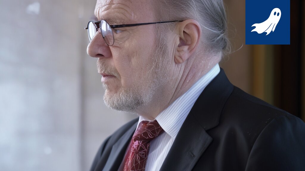 Sarjakuvamainen kuva maan alla olevasta bunkkerista täynnä papereita ja tietokoneita, viitaten Valtiokone-projektiin.