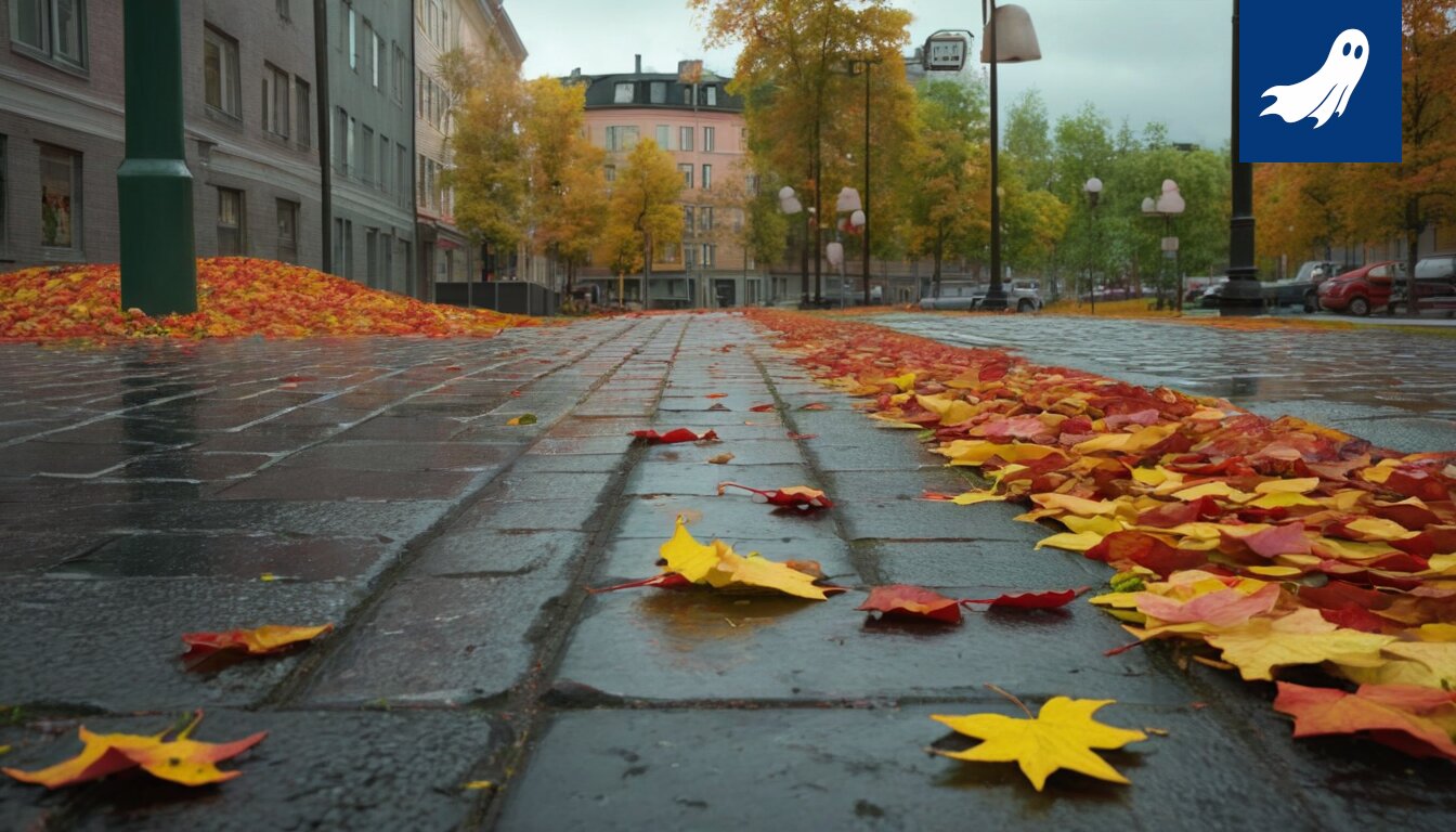 Sarjakuvamainen kuva Tampereen kaupungista, jossa taloyhtiöt on muutettu osakemarkkinoiden symboleiksi.