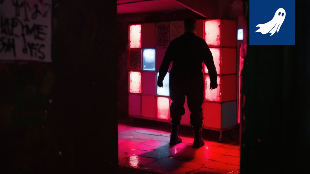 Särkänniemen Tornadon sisällä oleva ruuhka, jossa näkyy ihmisiä ja taustalla Robocop-partio.