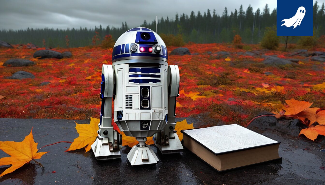 R2D2-robotti analysoi avaruuden säteilyä ja löytää digitaalista taidetta.