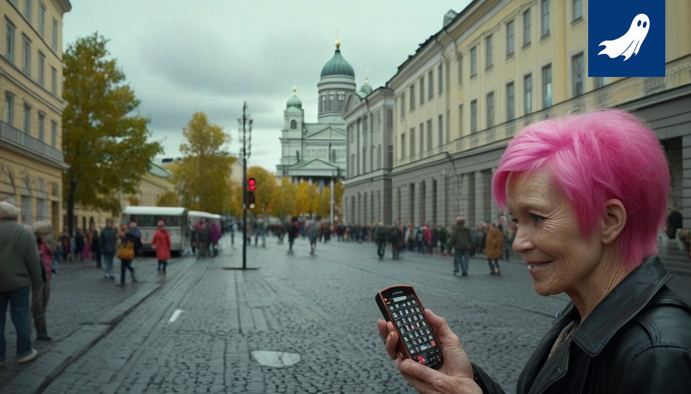 Satiirinen uutiskuva, joka viittaa Venäjän vaikutusyrityksiin suomalaisten taiteilijoiden juhlavuosien ja kaupungin taidehankkeiden rahoituksen taustalla.