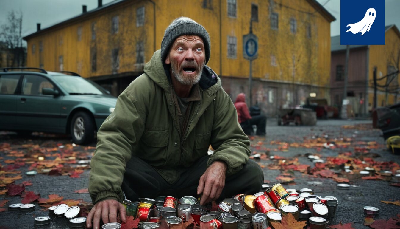 Sarjakuvamainen kuva panttitölkeistä, jotka muodostavat Linnainmaan vesiparkin rakennuksen.