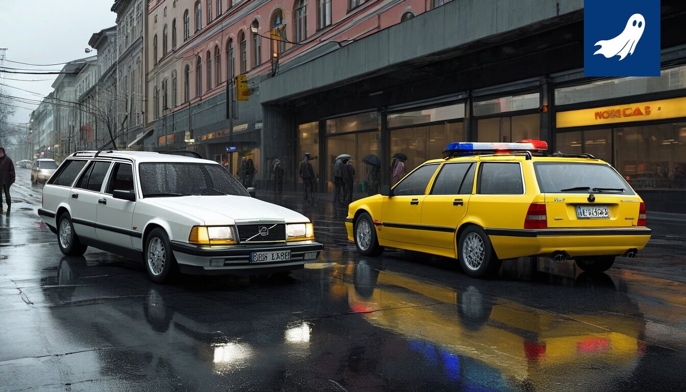 Kolaripaikka Helsingintiellä, jossa itseohjautuva auto on aiheuttanut nokkakolarin pyörätieaktivistin kanssa.