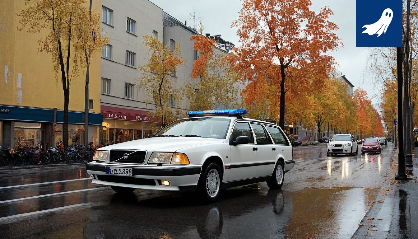 Sarjakuvamainen kuva Tampereen kaupungintalosta, jonka yläpuolella leijuu dollarinmerkkejä ja varjoisia hahmoja.