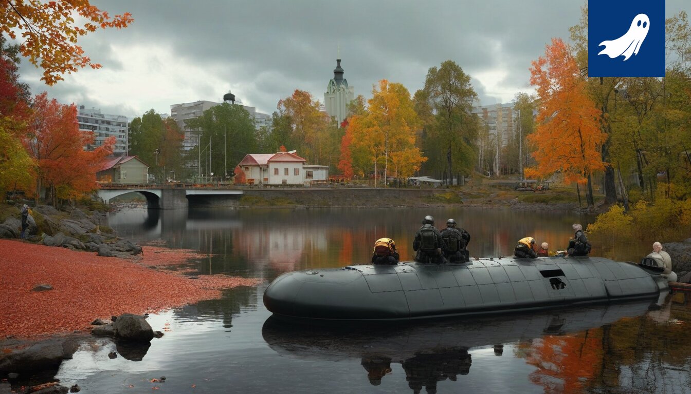 Sarjakuvamainen kuva ilmalämpöpumpusta, jonka johdot johtavat suoraan pörssikurssien graafiin, symboloiden sähkön hinnan ja kulutuksen välistä yhteyttä.