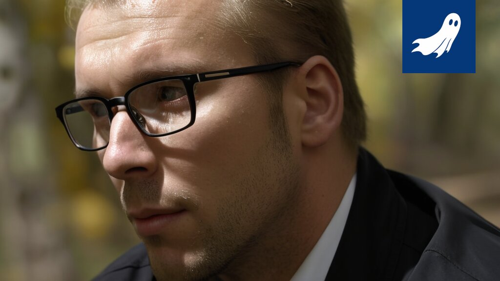 Satiirinen kuva Googlen logosta metsän keskellä, viitaten yhtiön anteeksipyyntöön ja virtuaalisiin puuihin.