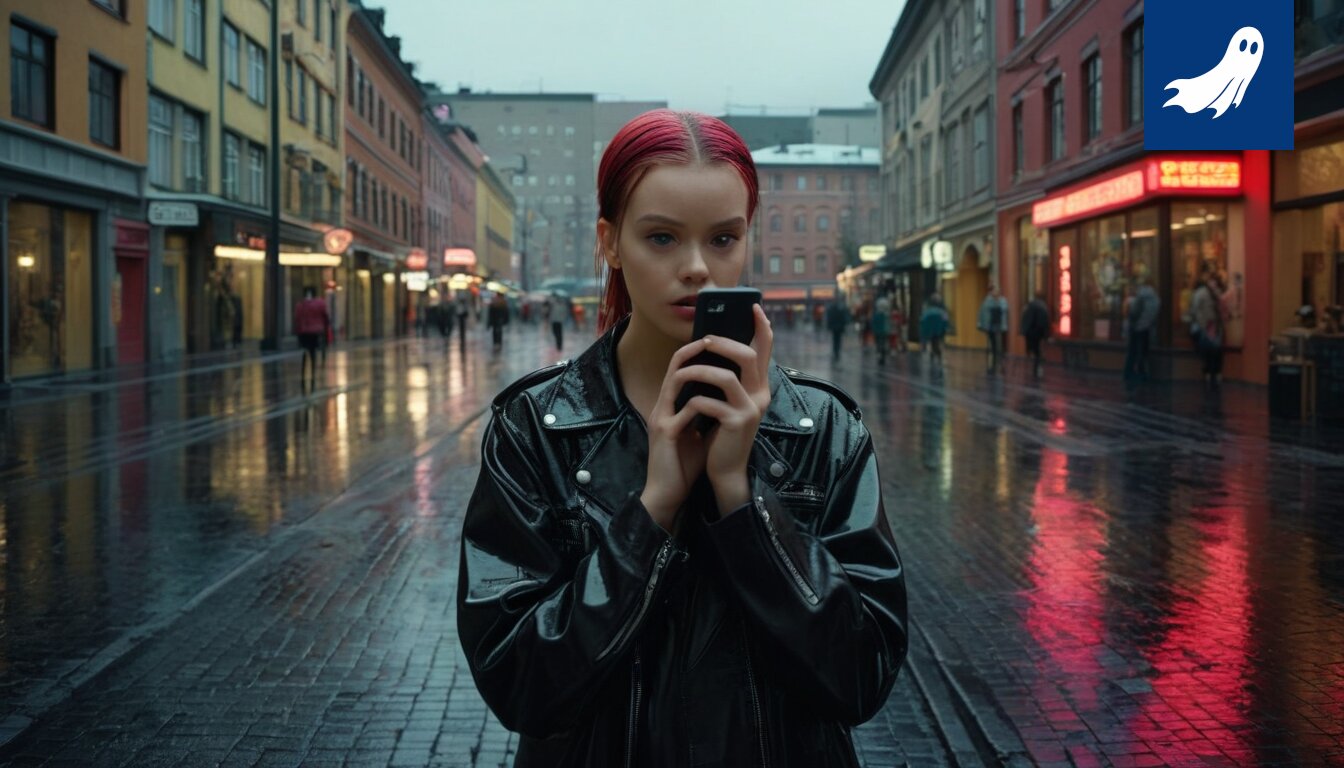 Sarjakuvamainen kuva kotiäidistä, joka hallitsee monimutkaista data-analyysiä ja musiikkituotantoa.