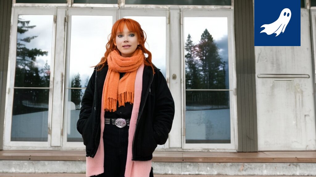 Sarjakuvamainen kuva opiskelijasta, joka sijoittaa oppikirjoja pörssiin robottiavustajan kanssa.