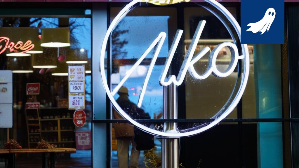 Satiirinen kuva Alkosta, jossa vihjataan ylellisyyteen ja eksklusiivisuuteen, mahdollisesti kissan kanssa.