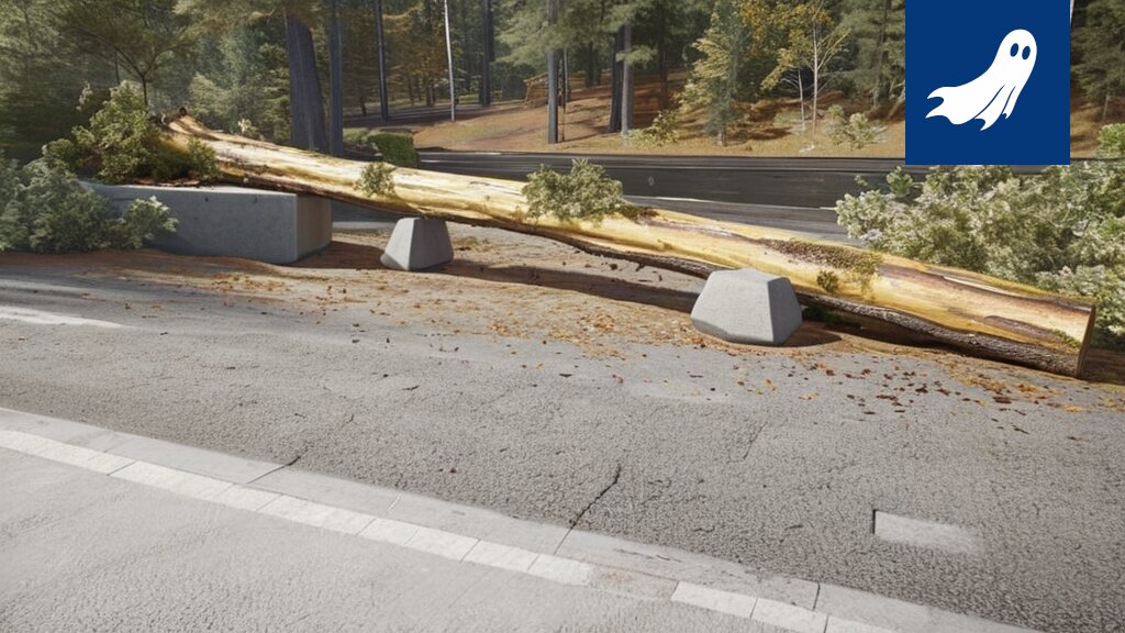 Kuva kaadetusta tupsumännystä Tampereella, symboloiden luonnon kaupallistamista ja kaupungin kehitystä.