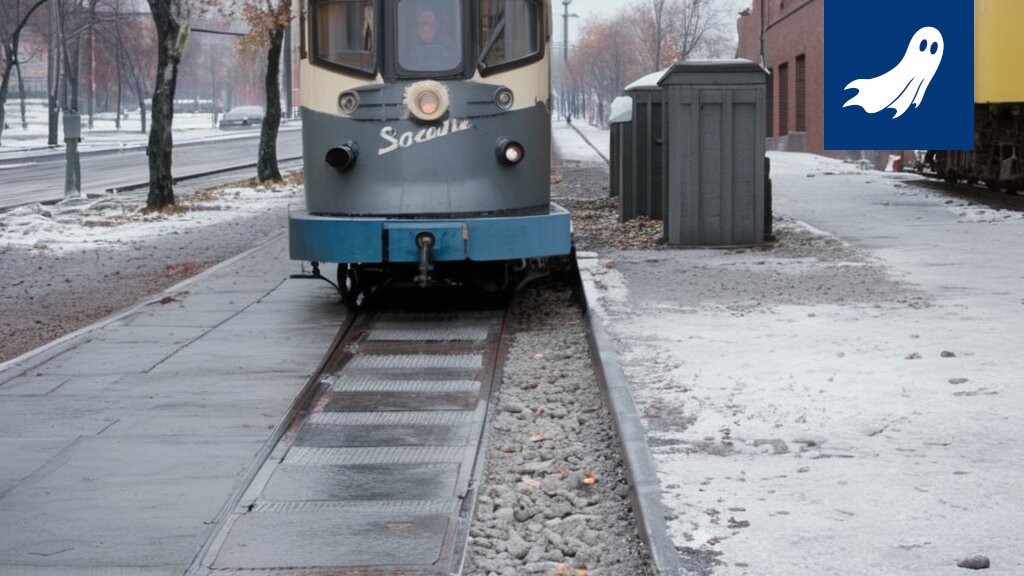 Robocop-robotti valvoo Tampereen bussiliikennettä ja mittaa äänisaastetta satiirisessa uutisessa.