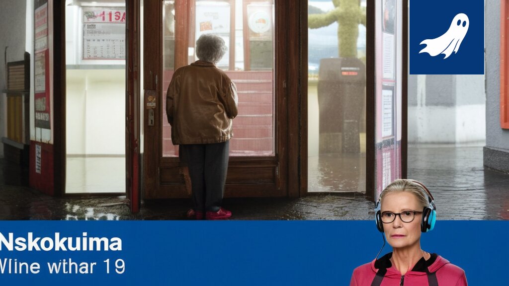 Sarjakuvamainen kuva eläkeläisestä osakemarkkinoiden pyörteissä, symboloiden uutta talousjärjestelmää.