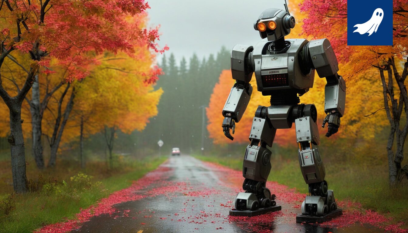 Robocop tutkii Sastamalan metsässä epäilyttävää robottiverkostoa, jonka tarkoituksena on vaientaa koirat.