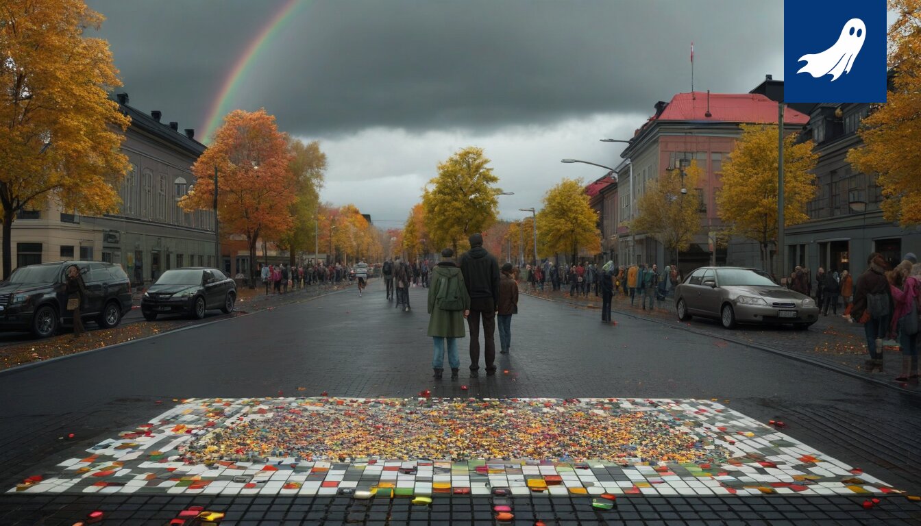 Opiskelijat osallistuvat pakolliseen unelmakarttapajaan, ilmeisesti vastahakoisesti.