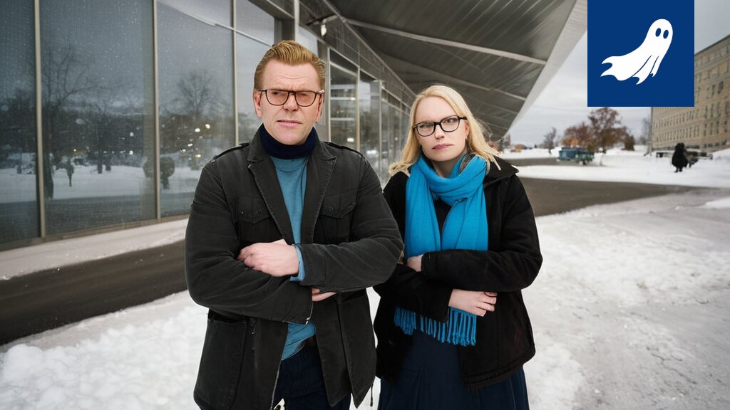 Digitaalinen mainostaulu Nokian kampuksen yllä valaisee kaupunkia ja symboloi koulutuksen muuttumista mainosalustaksi.
