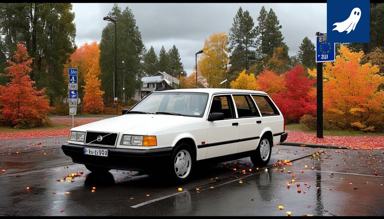 Sarjakuvamainen kuva tukevasta liikenteestä ja turhautuneista autoilijoista Hämeenpuistossa.