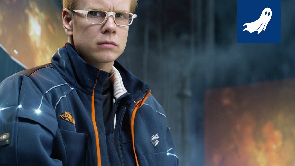 Sarjakuvamainen kuva Kari Jalosesta robottina Tapparan penkillä.