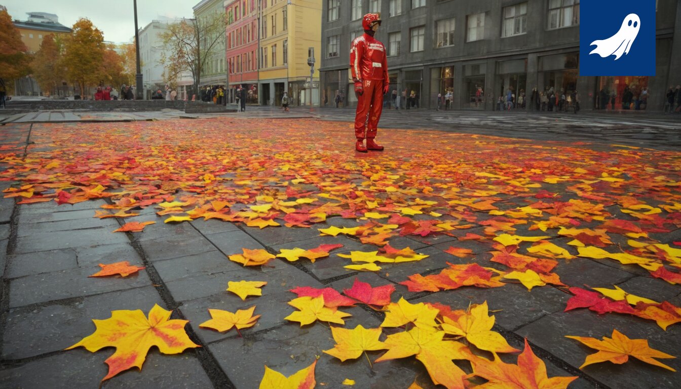 Sarjakuvamainen kuva Tampereen näkötornista, jonka perustus rapistuu, symboloiden kaupungin seksuaalista elinvoimaa.