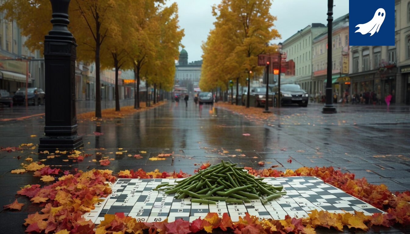 Sarjakuvamainen kuva ravintolan tarjoilijasta, jonka hymy on pakotettu algoritmin toimesta.