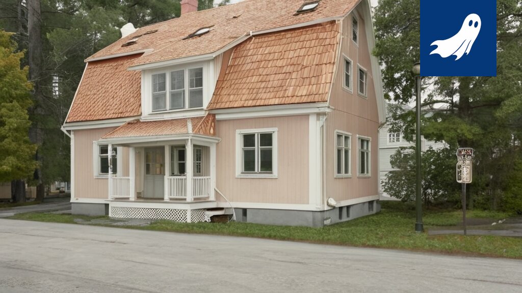 Sarjakuvamainen kuva Tampereen kaupungintalosta, jossa näkyy dollarinmerkkejä ja vanhoja rakennuksia.