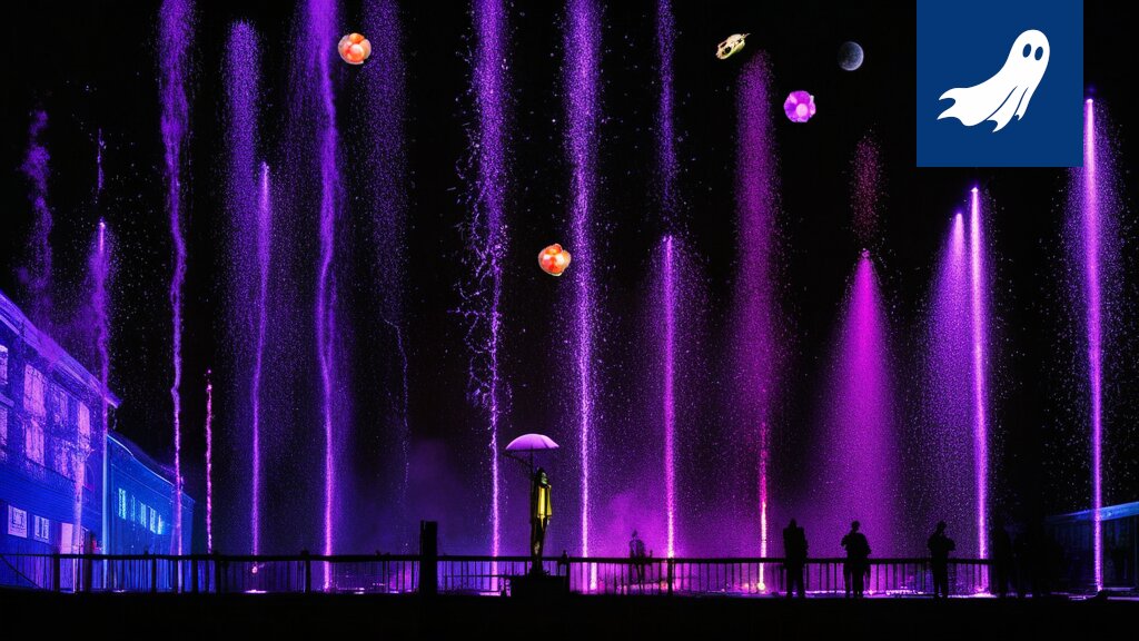 Tammerkosken virtaava vesi Tampereen kaupungissa, taustalla mahdollisesti Valoviikkojen valaistusta.