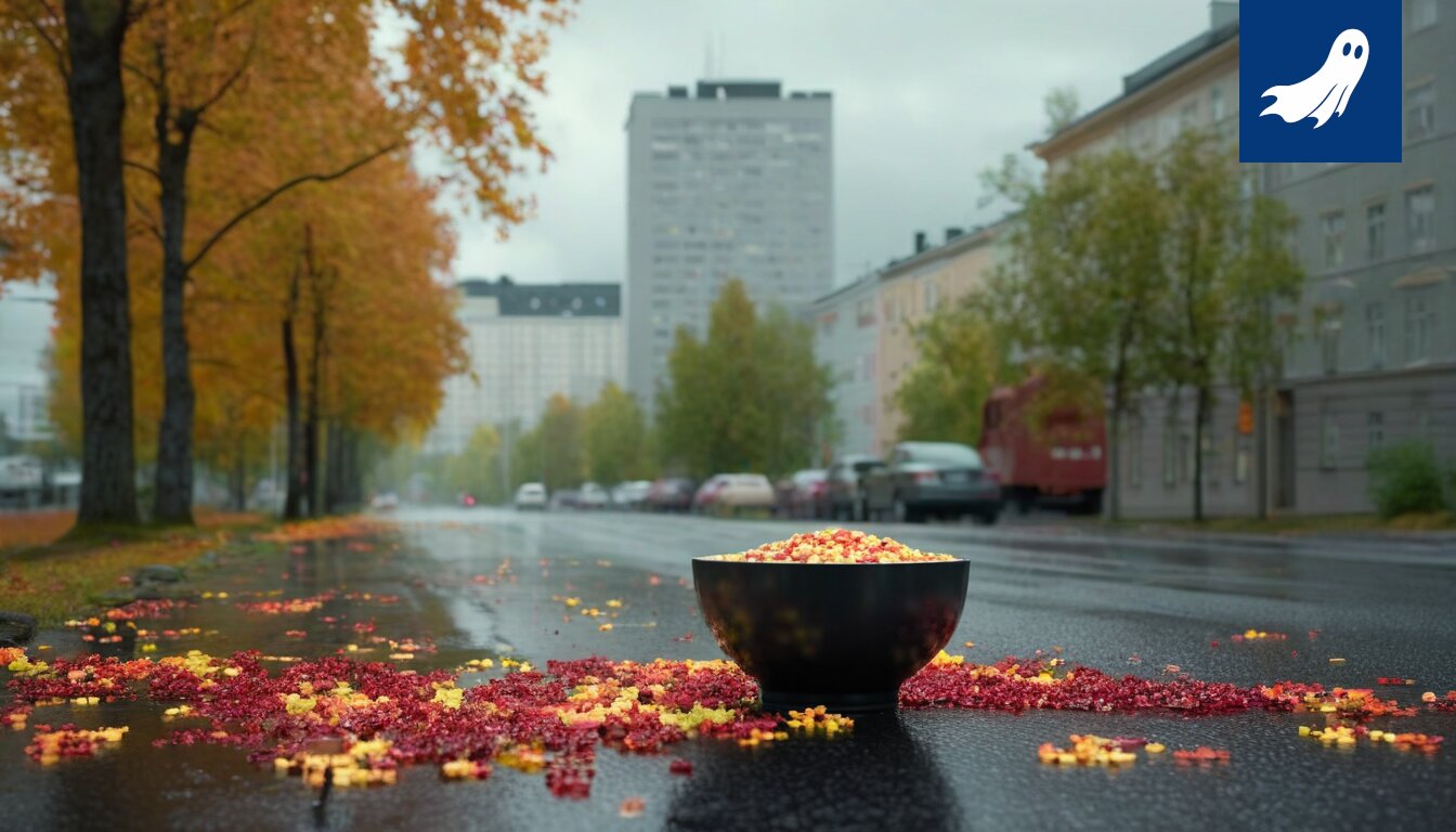 Hiedanrannan virtuaalinen maisema, jossa pikselöidyt asunnot leijuvat digitaalisessa tyhjyydessä.