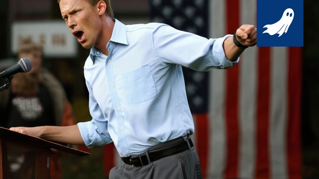 Sarjakuvamainen kuva Barack Obamasta ja Donald Trumpista käymässä kauppaa Valkoisesta talosta.