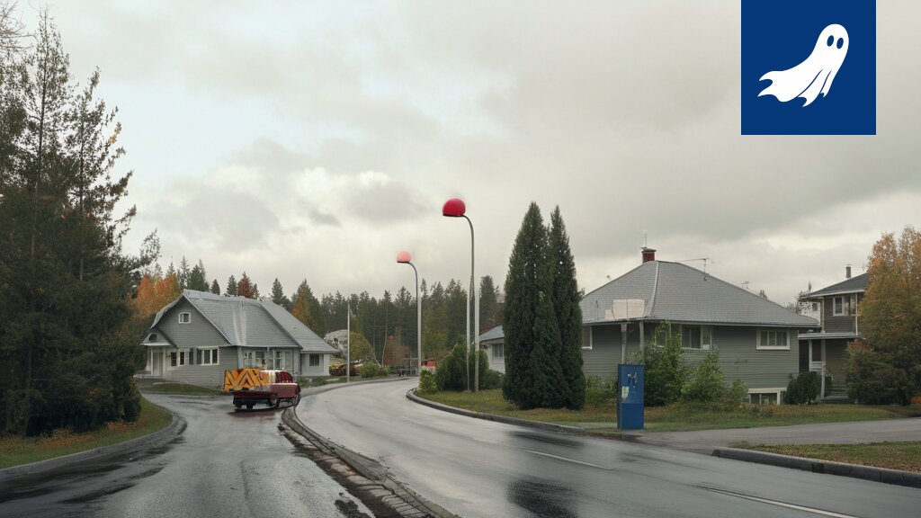 Sarjakuvamainen kuva ilmanvaihtokanavasta, jossa pieni robotti tarkastaa sisäpuolta.
