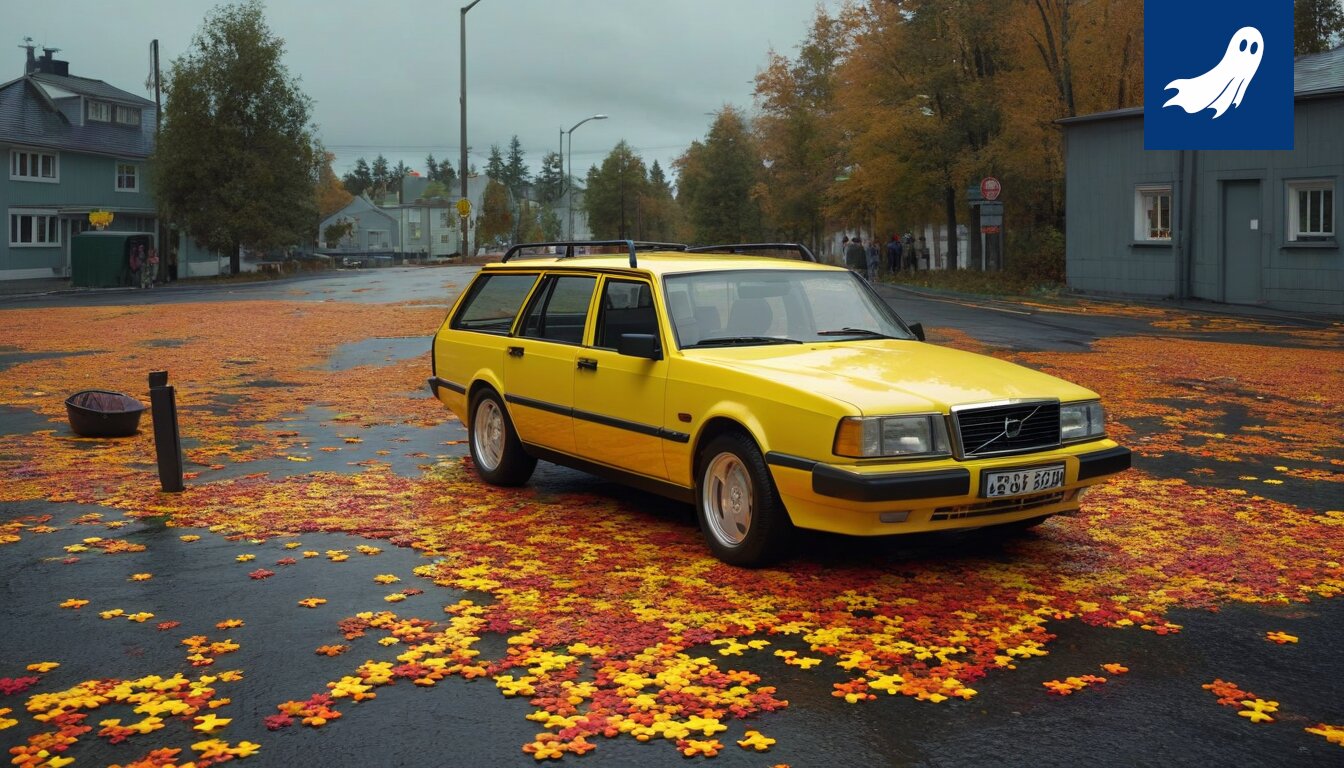 Nokian puhelimia täynnä oleva kaupunkikuva, joka viittaa satiiriseen uutiseen teknologian vallasta.