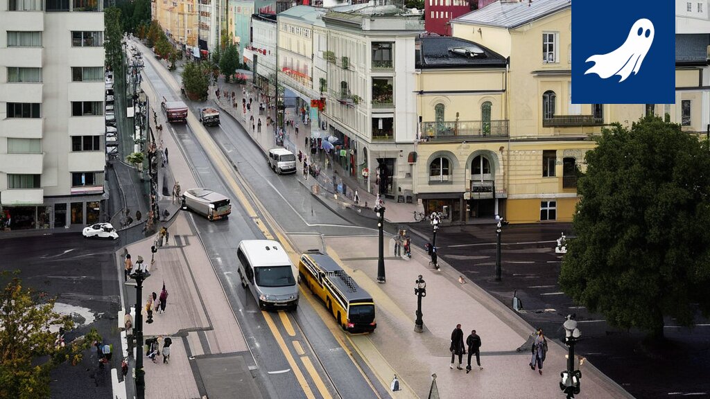 Satiirinen kuva Tampereen ratikasta, jossa korostetaan pirkkalalaisten takapuolten vaikutusta reittiin.