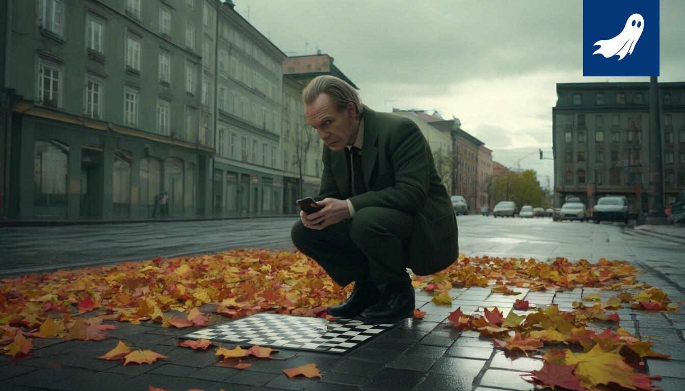 Sarjakuvamainen kuva digiristikosta, jonka ruudut muodostavat aivojen muotoisen verkoston.