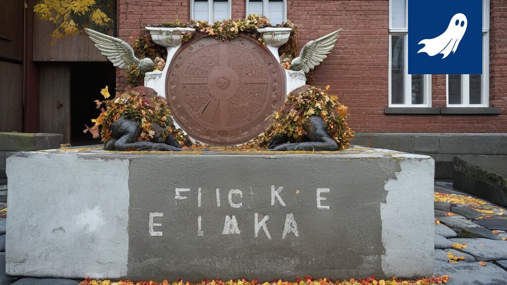 Satiirinen kuva Tampereen Tullikamarin uudistuksesta, jossa kerubit toimivat mainospintoina.