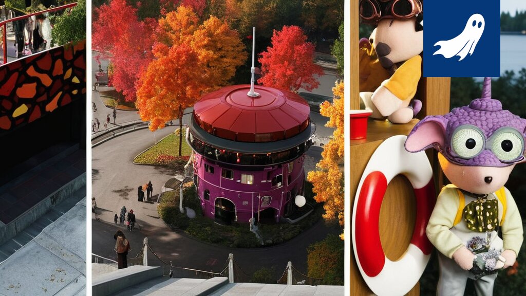 Robottikyyhkyset levittävät Pikku Kakkonen -virusta Tampereen museossa.