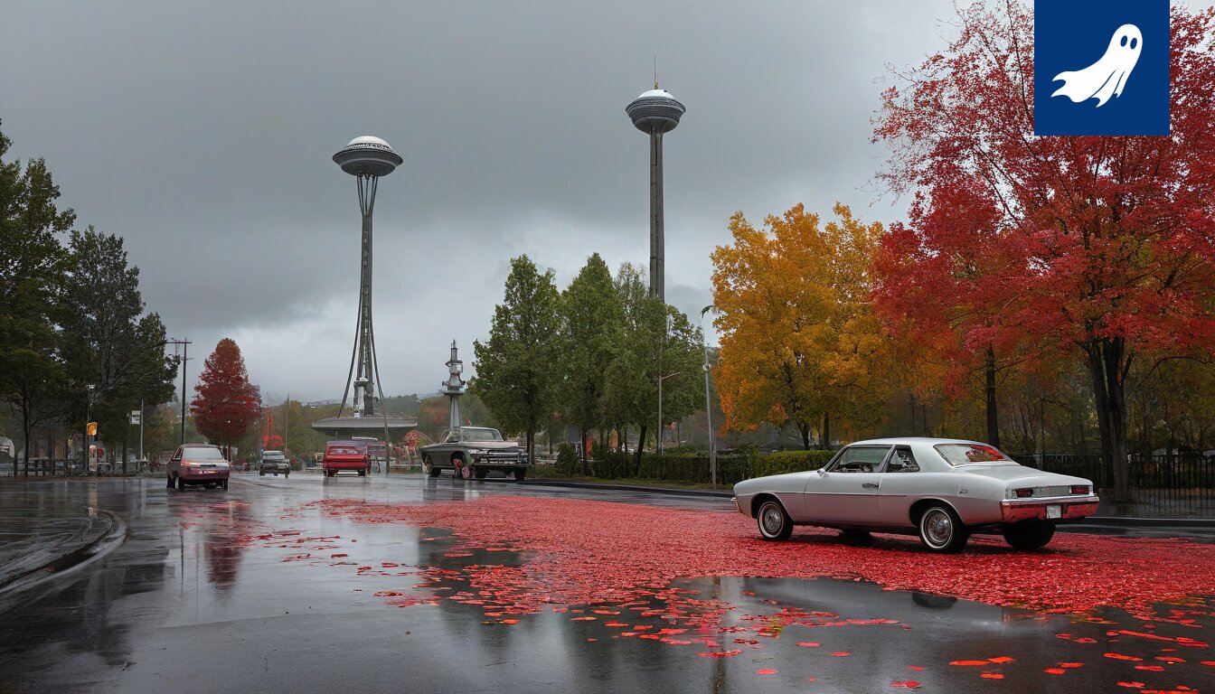 Sarjakuvamainen kuva hiljaisesta kahvilavieraasta termospullon kanssa, symboloiden uutta 'oleskelumaksua'.