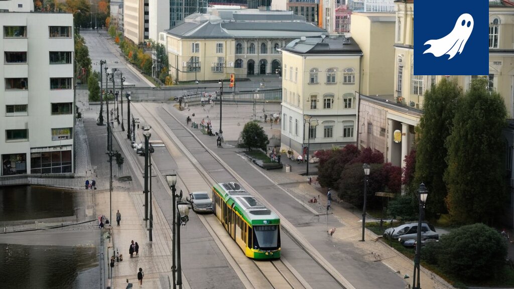 Sarjakuvamainen kuva Tampereen yliopiston opiskelijasta kilpailemassa huutokaupassa, jossa kahvikuppi on keskeisessä roolissa.