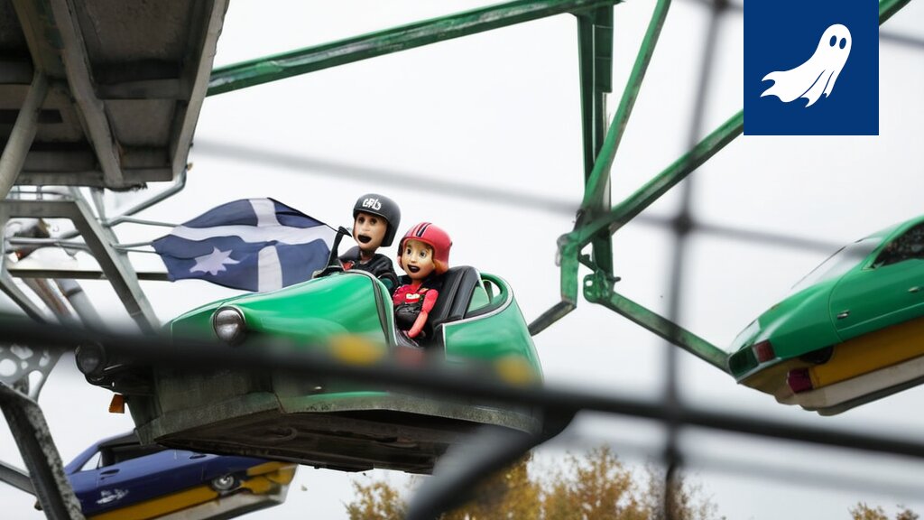 Särkänniemen huvipuisto, jossa ihmiset nauttivat laitteista ja virtuaalitodellisuudesta, kuvastaa uutta onnellisuus-pohjaista maksutapaa.