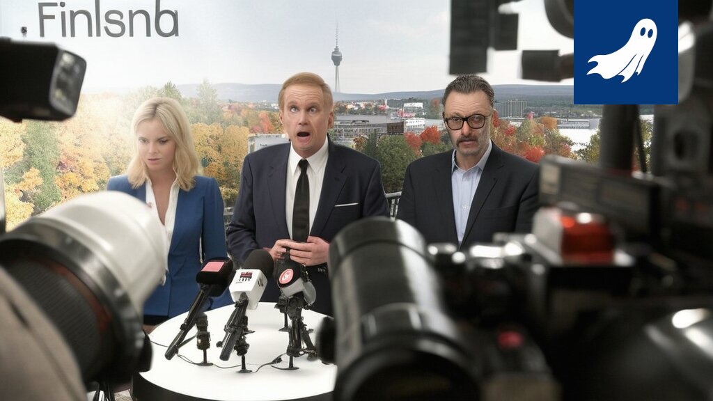 Sarjakuvamainen kuva suomalaisesta yritysjohtajasta myymässä munuaisia avaruusoliolle metaversumissa.
