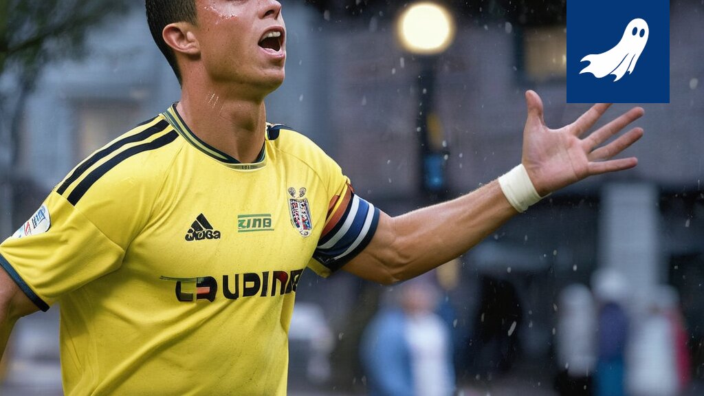Cristiano Ronaldo poseeraa Portugalin maajoukkueen pelaajien kanssa osakeyhtiön CR7 Football Inc. logolla.